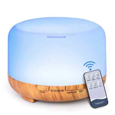 New 500ML Aroma Diffusers 5V 2A Essential Oil Aromatherapy Diffuser Humidifiers
