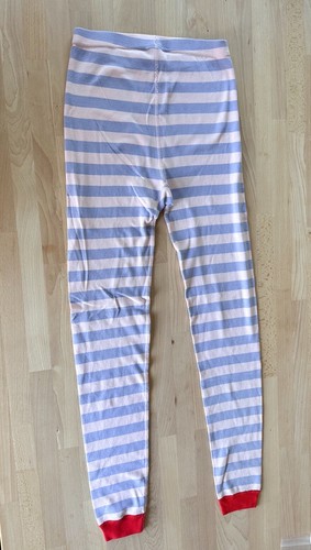 Hanna Andersson Purple Pink Stripe Girls Long John Pajamas 160 cm US 14 PJs - Picture 10 of 11
