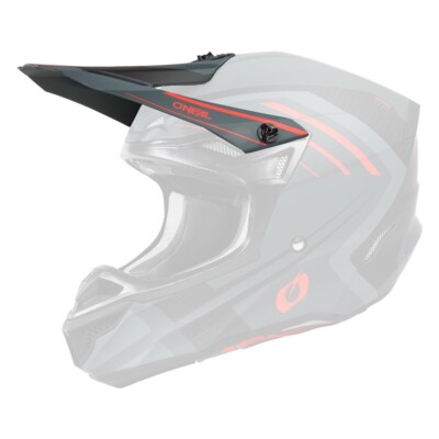O'Neal Series Spike Replacement Helmet Visor Gray/Red 0628-260
