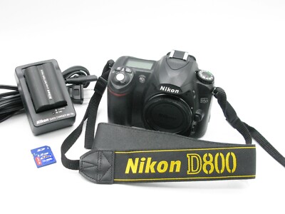 Nikon D50 6.1MP DSLR Camera + Battery Charger SD Card Tested (B38 - D50978)