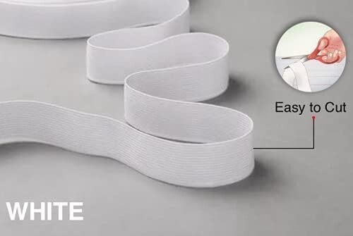 Elastic Band Elastic Sewing 1" Wide Waistband 25Mm X 11 Yards Elasticos White - Picture 2 of 3