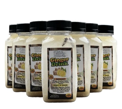 Ginger Shot Drink| Ginger Juice| 8 fl oz| 12 pack 