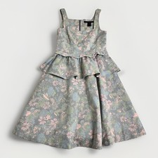 Marc by Marc Jacobs Pastel Drew Blossom Floral Peplum Dress Size US 6 like UK 8