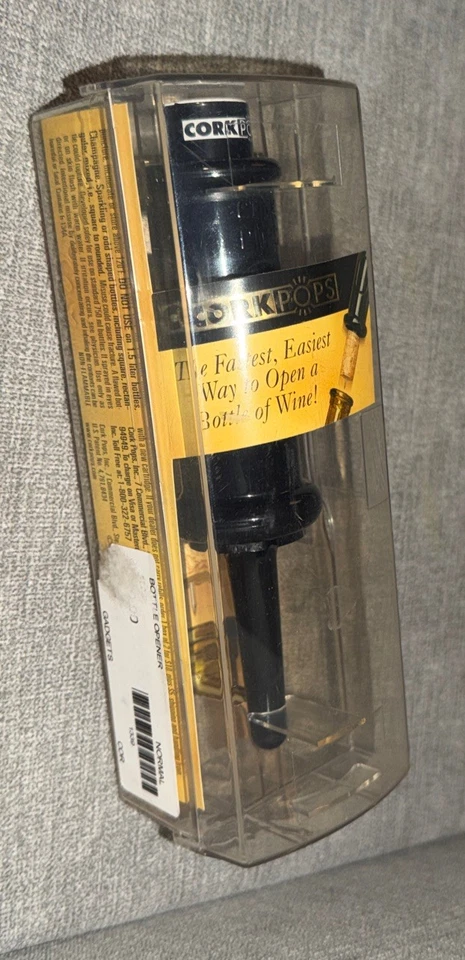 Nuevo abrebotellas de vino de plástico corcho original divertido - negro Foto 2 de 4