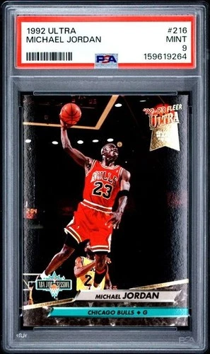 MICHAEL JORDAN 1992 ULTRA #216 MICHAEL JORDAN PSA MINT 9 159619264