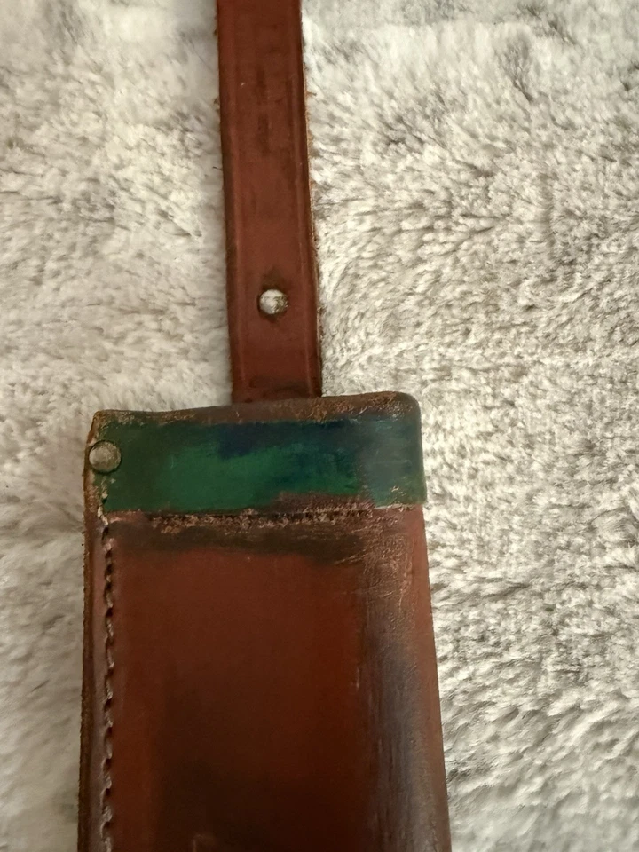 Vintage Edge Mark German Sheath For Bowie Knife # 447 Sheath Only - Image 4 of 4