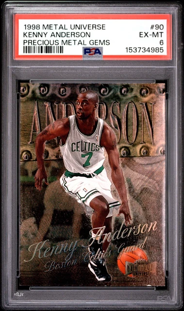 1998 METAL UNIVERSE EDELMETALL GEMS #90 KENNY ANDERSON 48/50 PSA 6