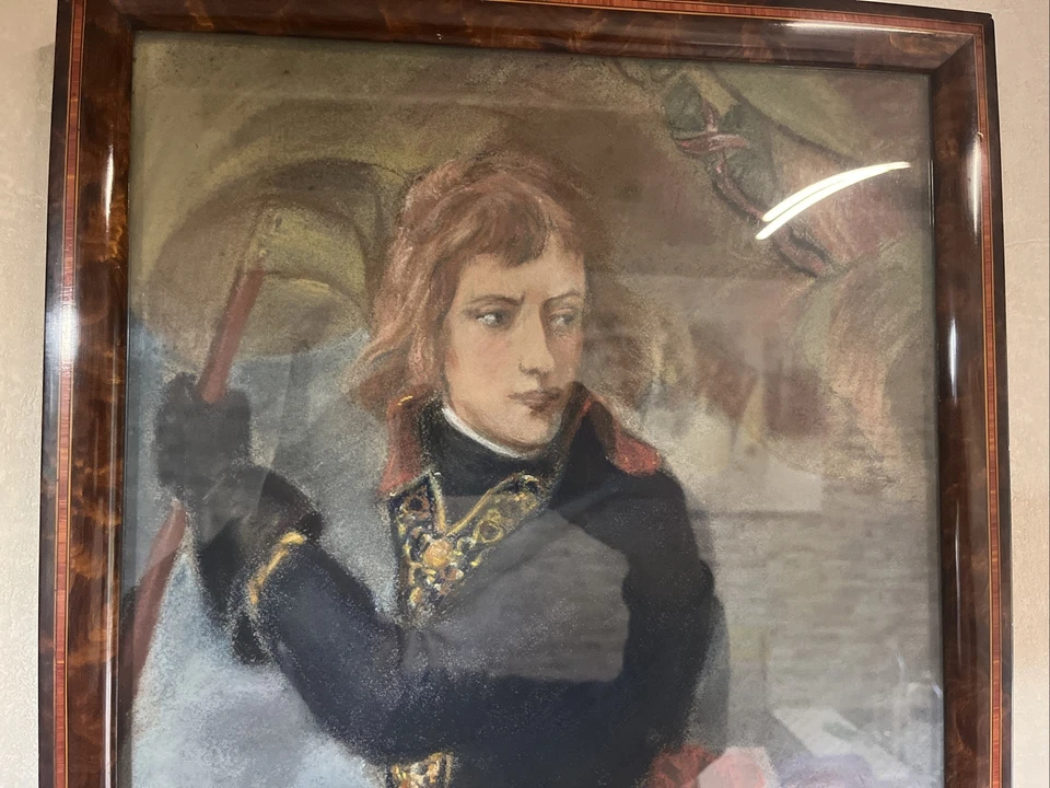 Tableau Pastel Napoléon pont d’arcole 1792 - Photo 2/4