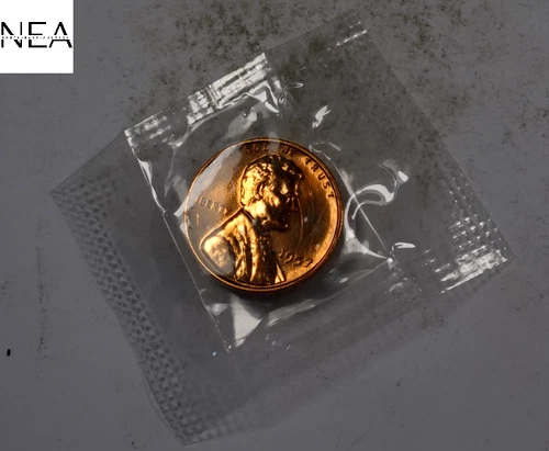 1957 Lincoln Wheat Penny Cent ~ Gem Proof+++ Red ~ Sealed Cello ~ ZW114