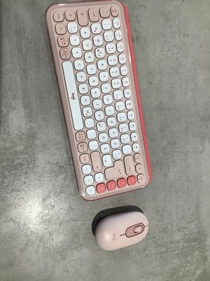 Logitech POP ICON COMBO - Rosé Tastatur (Bluetooth) - Wie neu 1#1907202