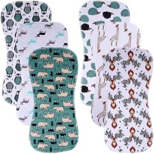6 Pack Cotton Baby Burp Cloths Extra Absorbent Soft for Baby Boys and Girls