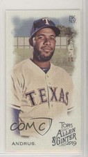 2019 Topps Allen & Ginter Mini Allen & Ginter Logo Back Elvis Andrus #91 2k3
