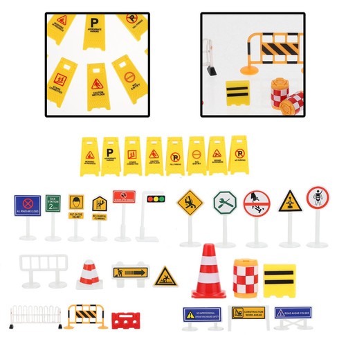 Spielzeug Für Straßensperren Kind Kleinkind Verkehrszeichen Bauzeichen