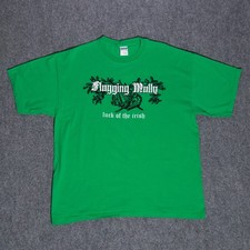 Vintage y2k Flogging Molly Band Luck of the Irish Green Short Sleeve T-Shirt XL