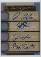 2012 SP Signature Edition Quad Signatures Jed Lowrie Jordan Lyles Auto 4g8