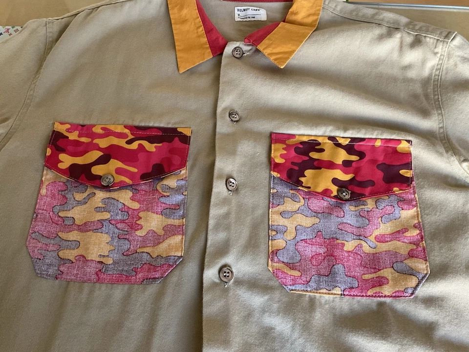 HELMUT LANG VINTAGE CAMOUFLAGE PRINT SHIRT - Image 3 of 4