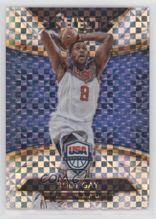 2014-15 Panini Select Courtside Silver Prizm Rudy Gay #218 5ir