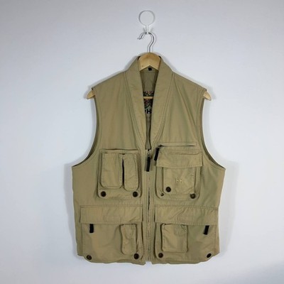 Helly Hensen Vest Multi pocket Men s Size M Beige Y2K