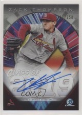 2019 Bowman Draft Chrome Class of 2019 202/250 Zack Thompson #C19A-ZT Auto uk2