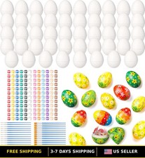 Easter Egg DIY Craft Kit with 24 Paint Palettes  Brushes - 94 Pieces
