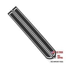 51.77"x 9.72" Car Hood Stripe Sticker Auto Racing Body Side Stripe Decal Skirt
