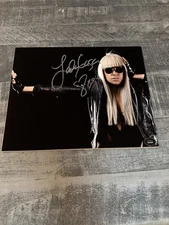 Lady Gaga signed 8x10 photo with dual COAs beautiful photo 💯 guaranteed