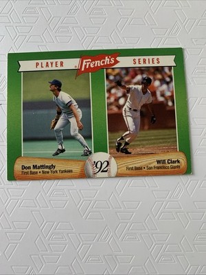 1992 French's Mustard Player Series - Don Mattingly, Will Clark #11