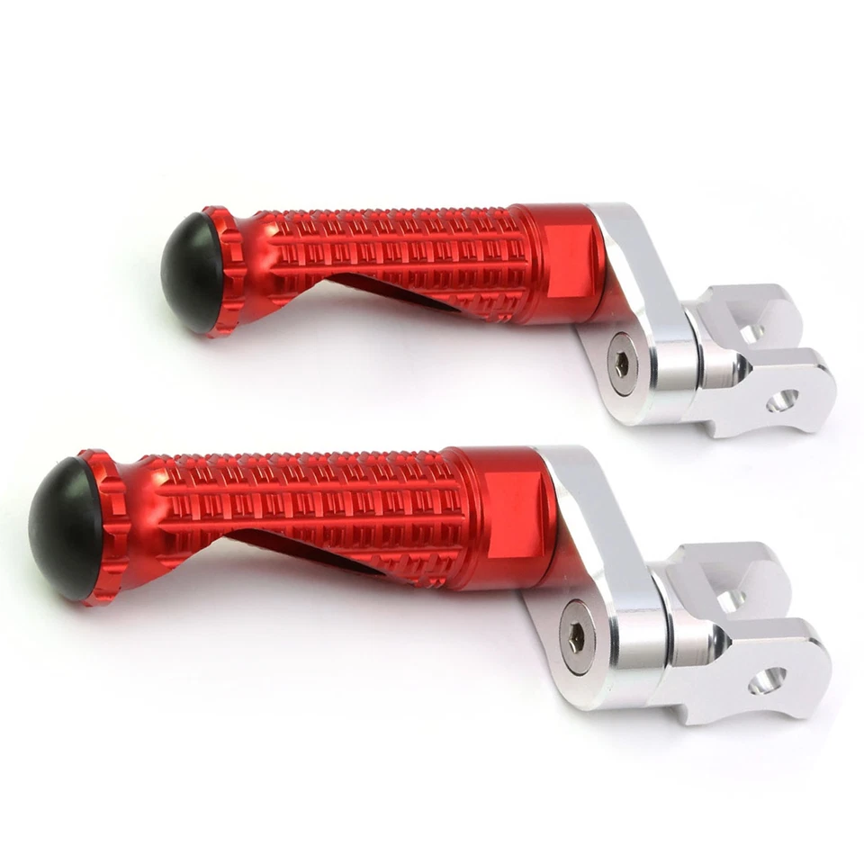 MPRO 1 inch Riser Red Front Foot Pegs For Speed Triple 1050 R 09-12 13 14 - Image 2 of 4