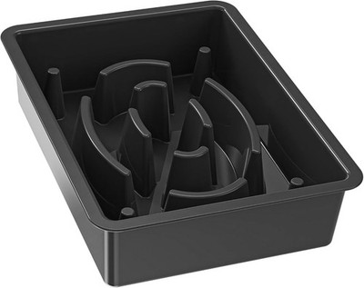 1 Pcs Slow Food Dog Bowl Replacement Basic Bowl, Black