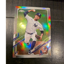 Topps 2021 Chrome Deivi Garcia Rookie #85 New York Yankees Baseball Card