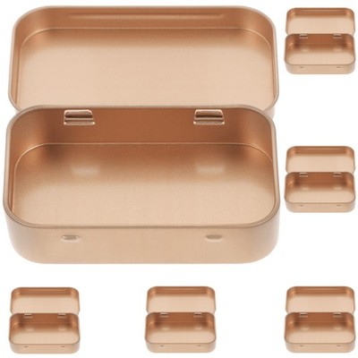 6 Pcs Metallbox Klein Kleine Schachteln Mit Deckel Vorratsbehälter