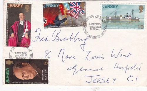 Jersey 1970 Liberation FDC jersey cancel written VGC