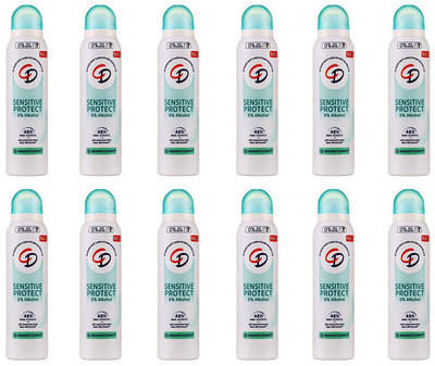 12x CD Deodorant Spray Sensitive Protect  48h Schutz 0% Alkohol & Aluminiumsalze