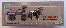 NIB 1991 ERTL Texaco Horse Tanker Die-Cast Coin Bank Lim Ed Series 8 9390VP