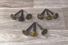 blacksmith Furniture Nails vintage hand forged Nails Iron Brass Polish 9 Pcs