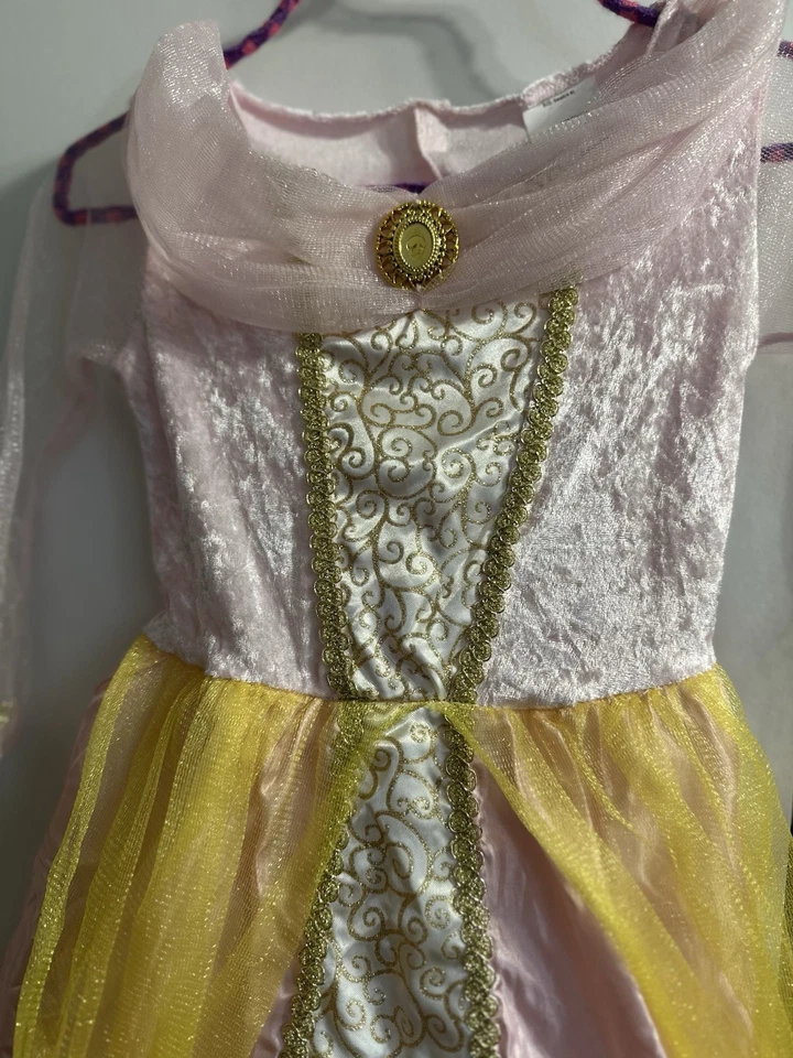 Fairy Dust Ivory Pink Fairy Princess Costume Child Size 6 , Dress Only - Image 3 of 4