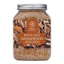 Bath Sea Salt Sandalwood 46 Oz 1300G - Bath Salts with Sandalwood  Cinnamon E