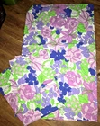 Pair Pillowcases MCM Wabasso Bright Green Purple Roses LIly Nouveau Rev MINT