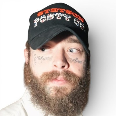 NWT Stetson x Post Malone Hat Black Studded Rhinestone Posty OS Festival Stetson X Post Malone Men main image 4