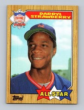 Darryl Strawberry All Star New York Mets #601 1987 Topps Baseball