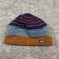 Patagonia Beanie Kids One Size Multicolor Striped Knit Fleece Lined Winter