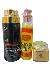 Glow Bliss Super Body Lotion, Lily Oil & Gluta White Face Cream 3pcs ships Fast!