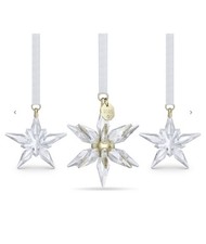 Set of 3 Swarovski 2025 Annual Edition 3D Crystal Ornament 5701628