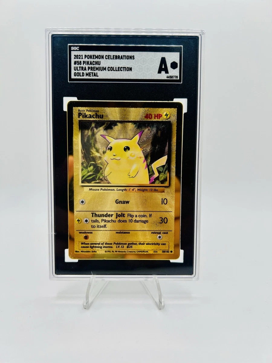ピカチュウ Pikachu 英語版 ウルトラプレミアムコレクション Pikachu Pokémon TCG Metal English Collectible Individual Card