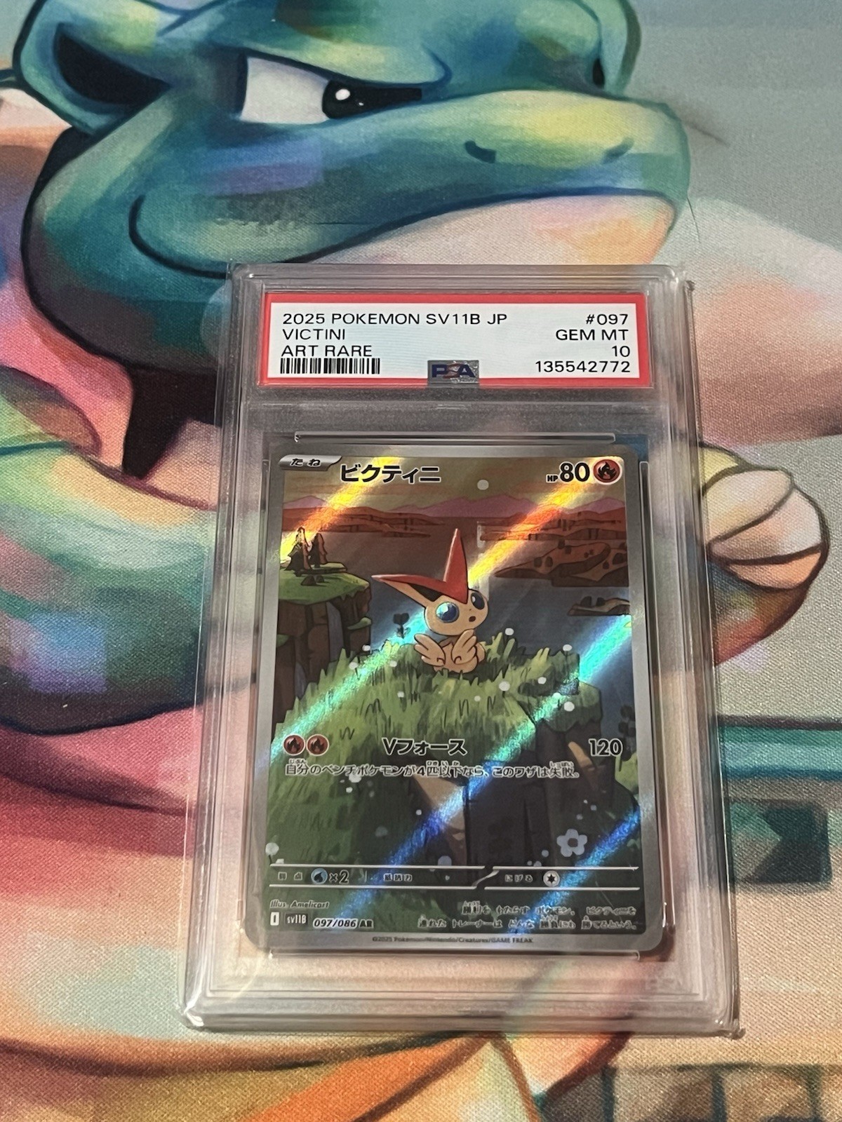 Pokemon PSA 10 Victini #097 sv11B Black Bolt Art Rare 2025 Japanese
