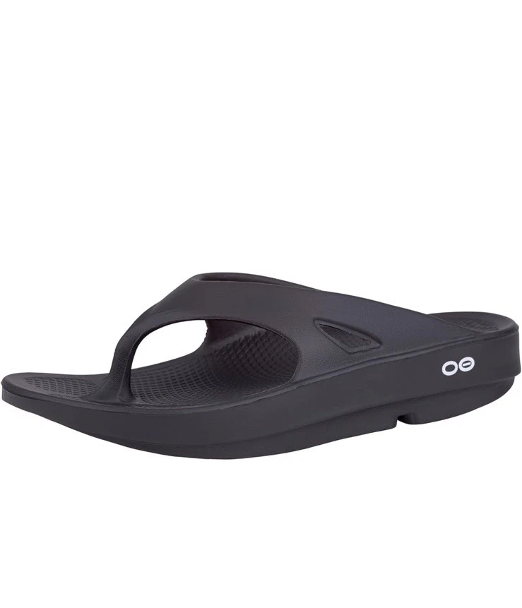 OOFOS Recovery Sandal – Unisex (M10 & W12) EU 43 Black