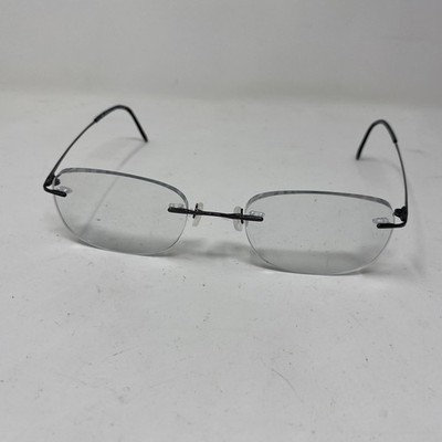Pure With Airlock Seven Sixty 201 032 53-21-140 Black Rimless Eyeglasses L175