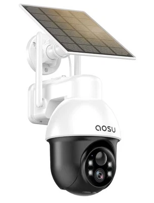 AOSU SolarCam D1 Lite Classic 2K Wireless Black and White Camera