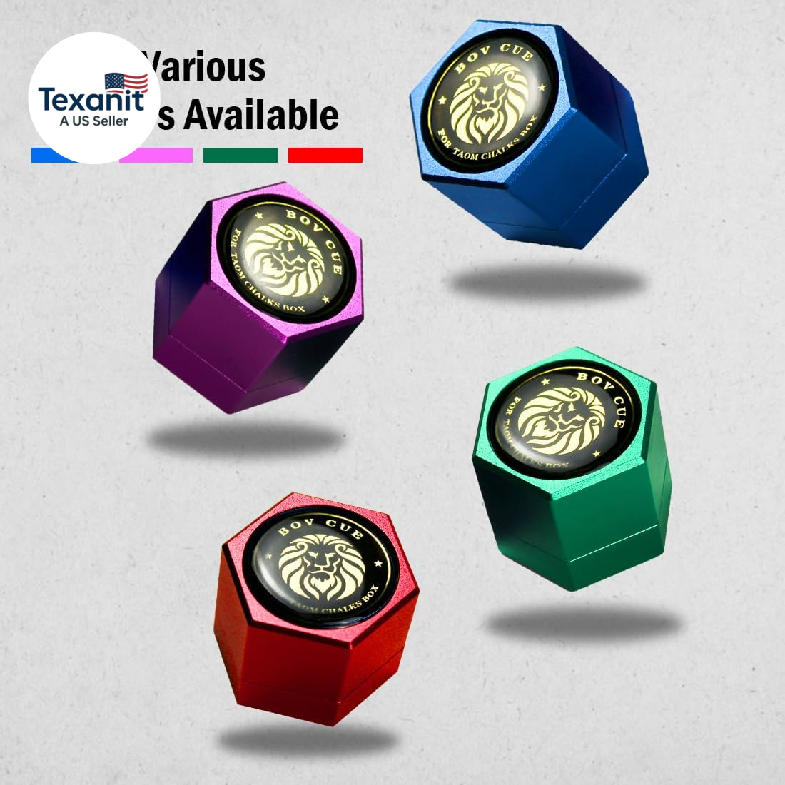 TAOM Hexagon Magnetic Chalk Holder,Portable Pool Cue Chalk Holder