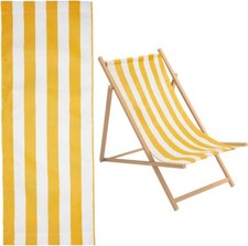 GORGECRAFT 44x17 Beach Sling Chair Replacement Canvas 1130 432mm, Gold Stripe